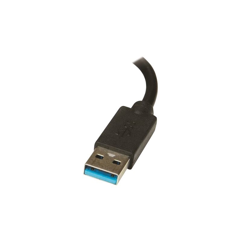 Adaptador usb 3.0 a 2x hdmi staretch 25cm - macho - hembra - negro