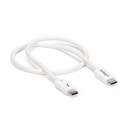 Cable usb tipo c startech 0.5m - macho - macho - blanco