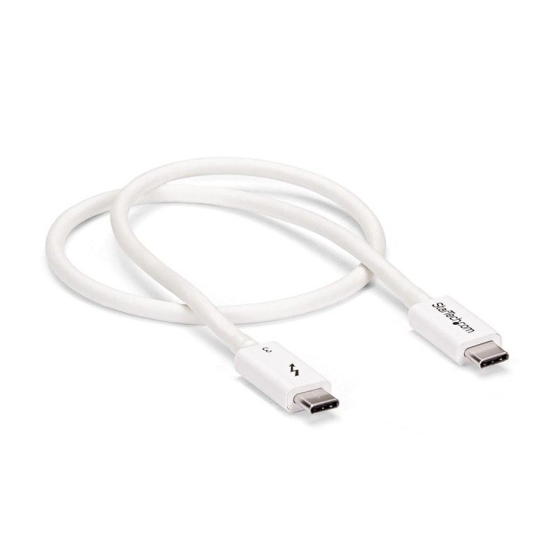 Cable usb tipo c startech 0.5m - macho - macho - blanco