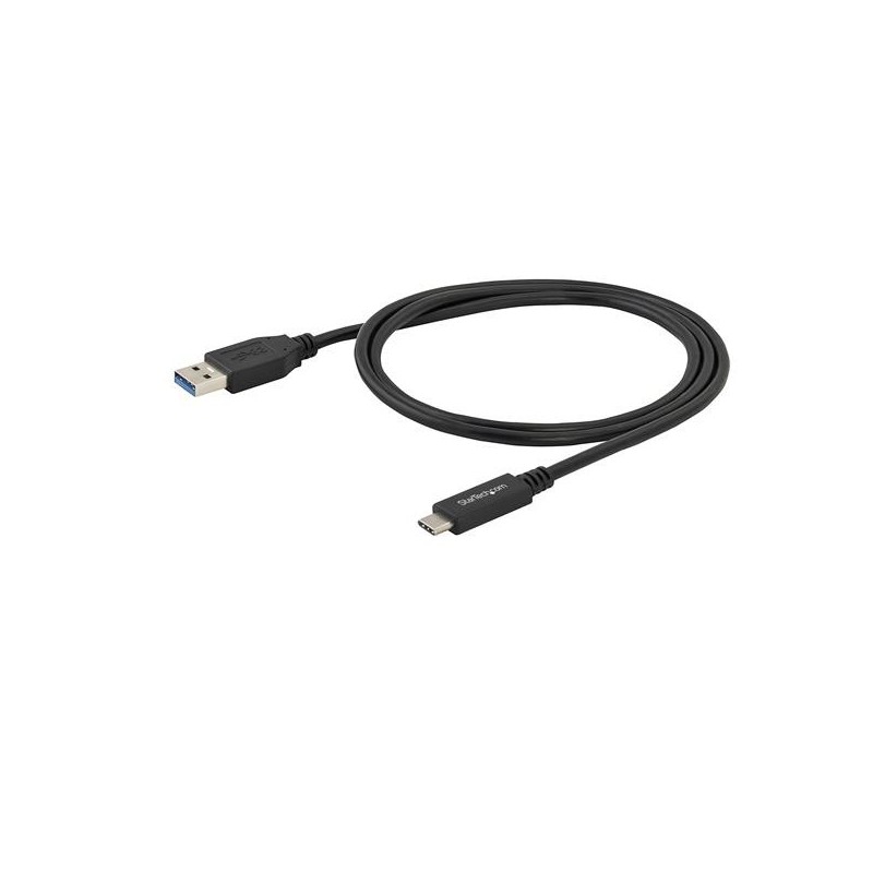 Cable usb tipo c a usb tipo a startech 1m - macho - macho - negro