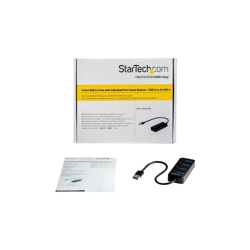 Hub startech usb 3.0 4 en 1
