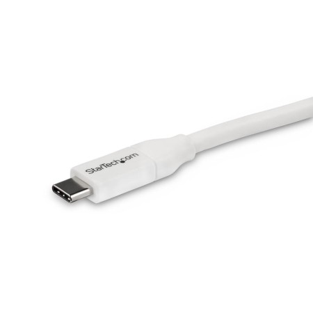 Cable usb tipo c startech 2m - macho - macho - blanco