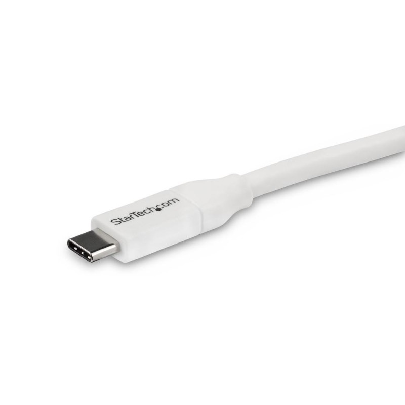 Cable usb tipo c startech 2m - macho - macho - blanco