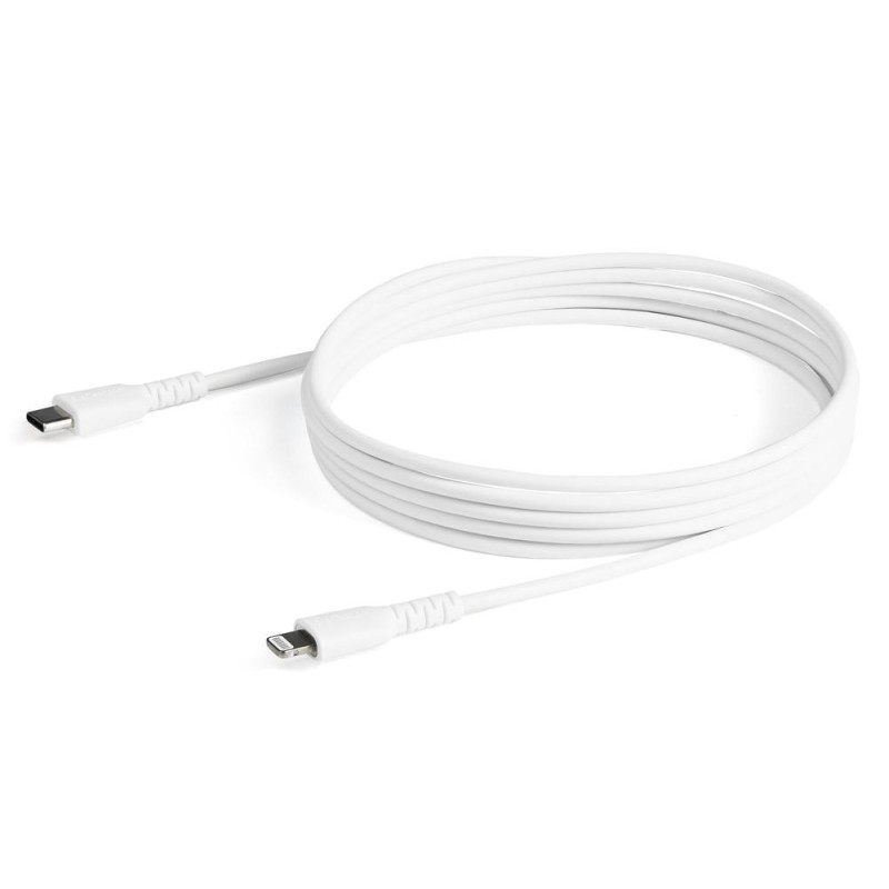 Cable lightning a usb tipo c startech 2m - macho - macho - blanco