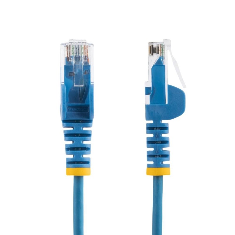 Cable de red startech latiguillo rj45 lszh utp cat6 2.5m azul
