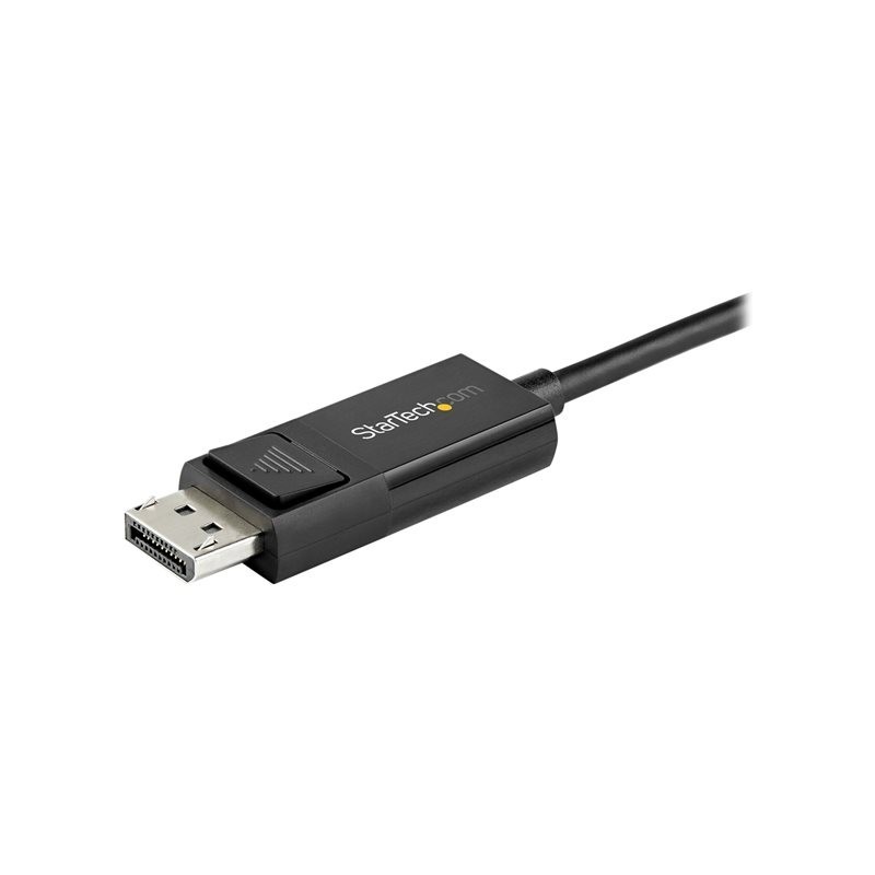 Cable usb tipo c a displayport 1m - macho - macho - negro