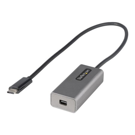 Adaptador usb tipo c a mini dp startech 0.306m - macho - hembra - gris
