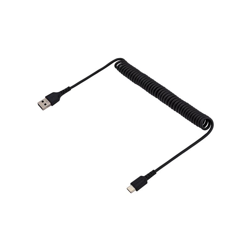 Cable usb tipo a a usb tipo c startech 1m - macho - macho - negro - rizado