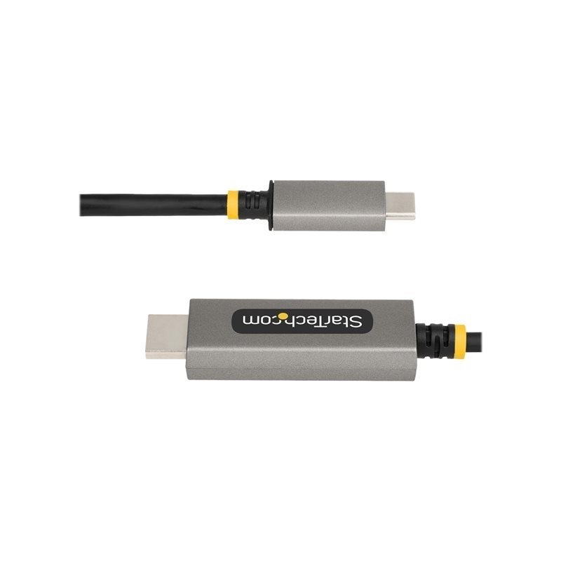 Cable usb tipo c a hdmi startech 2m - macho - macho - gris