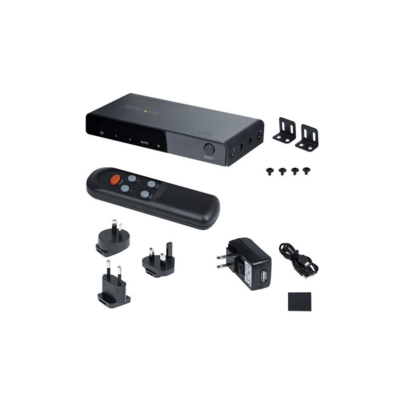 Switch hdmi startech 2port - hdmi - switch - 8k 4 puertos