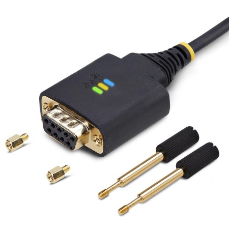 Cable usb tipo a a rs232 db9 startech 1m - macho - hembra - negro