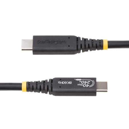 Cable usb tipo c startech 0.50m - macho - macho - negro