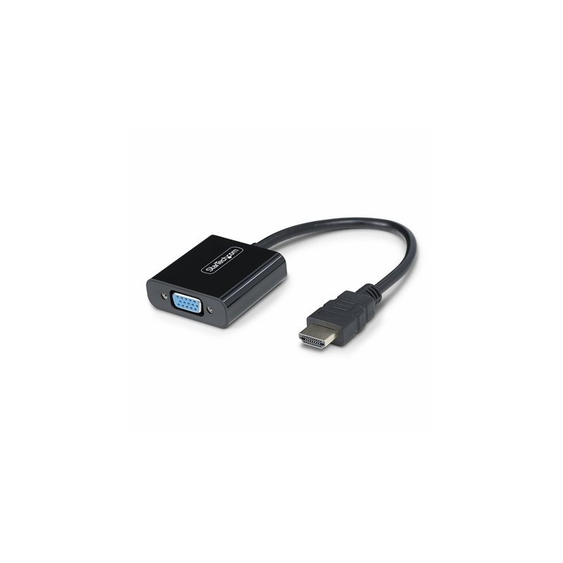 Adaptador hdmi a vga startech 18.95cm - macho - hembra - negro
