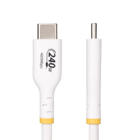 Cable usb tipo c startech 1m - macho - macho - blanco
