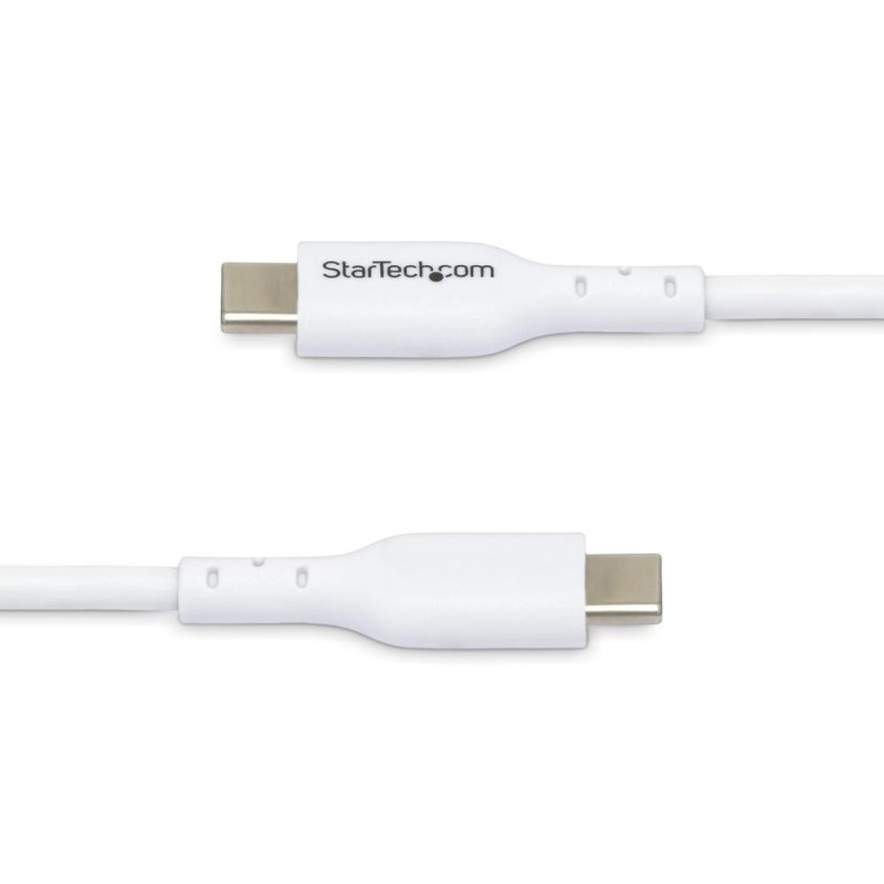 Cable usb tipo c startech 1m - macho - macho - blanco
