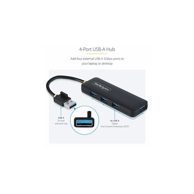 Hub startech usb tipo a 4 en 1