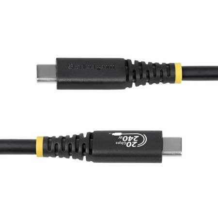 Cable usb tipo c staretch 2m - macho - macho - negro