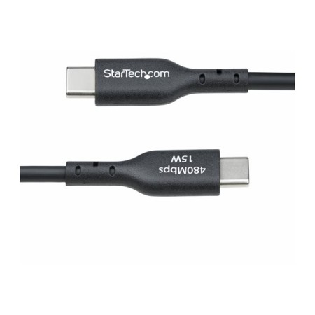 Cable usb tipo a a usb tipo c startech 0.15m - macho - macho - negro