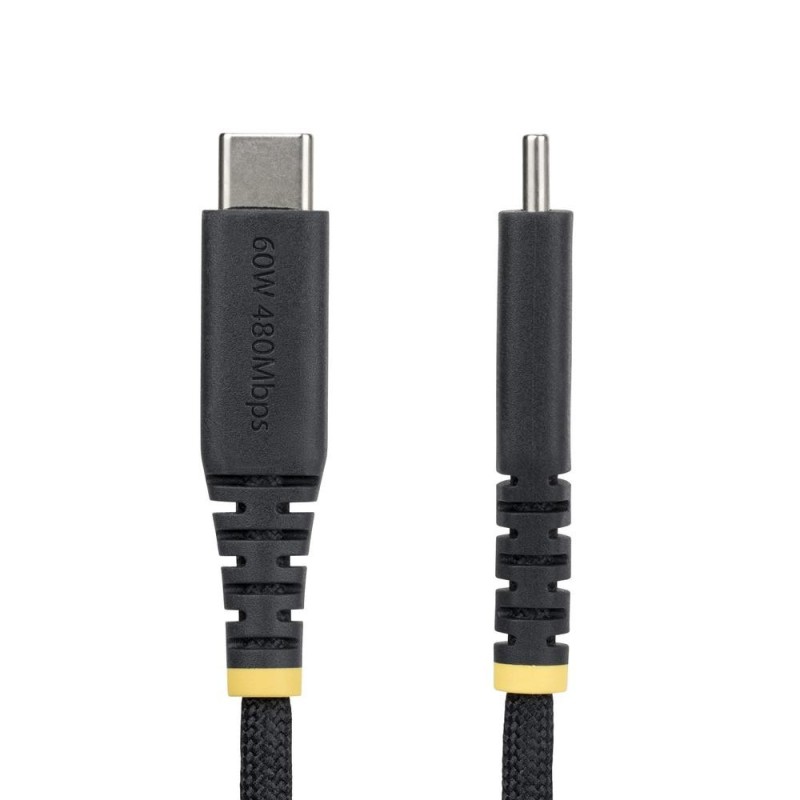 Cable usb tipo c startech 2m - macho - macho - negro trenzado