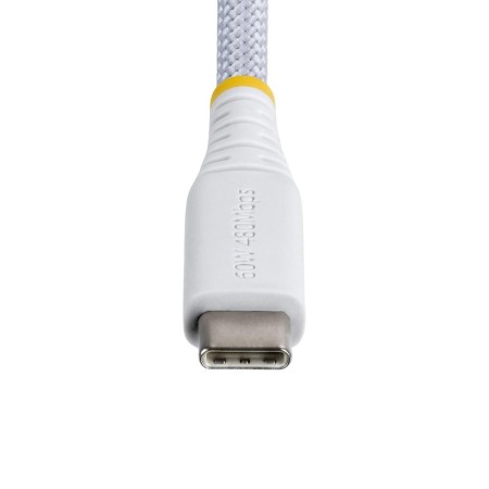 Cable usb tipo c startech 2m - macho - macho - blanco trenzado