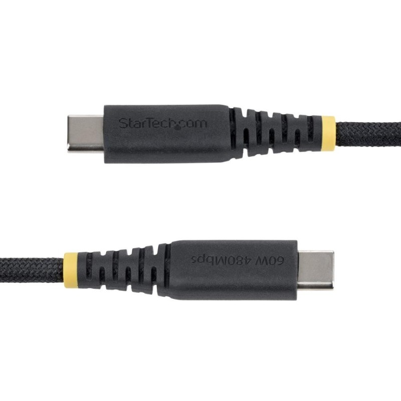 Cable usb tipo c startech 3m - macho - macho - negro trenzado