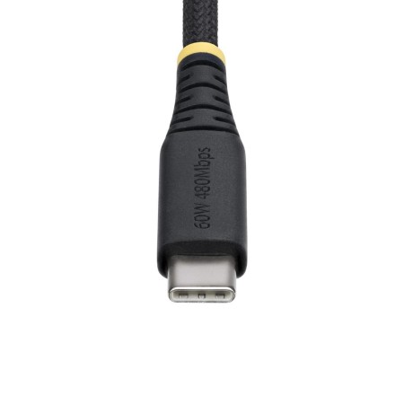 Cable usb tipo c startech 3m - macho - macho - negro trenzado