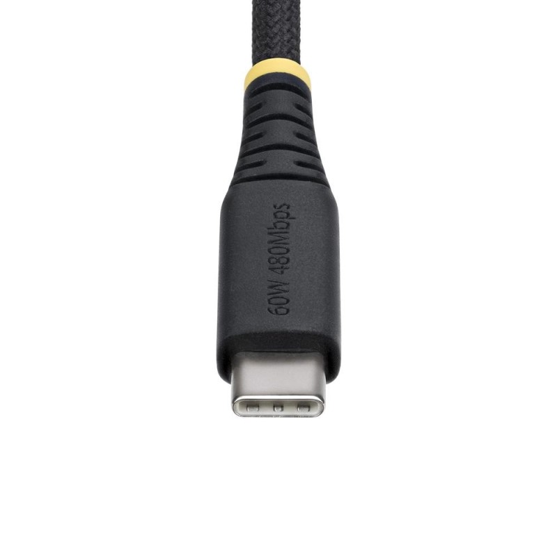 Cable usb tipo c startech 3m - macho - macho - negro trenzado