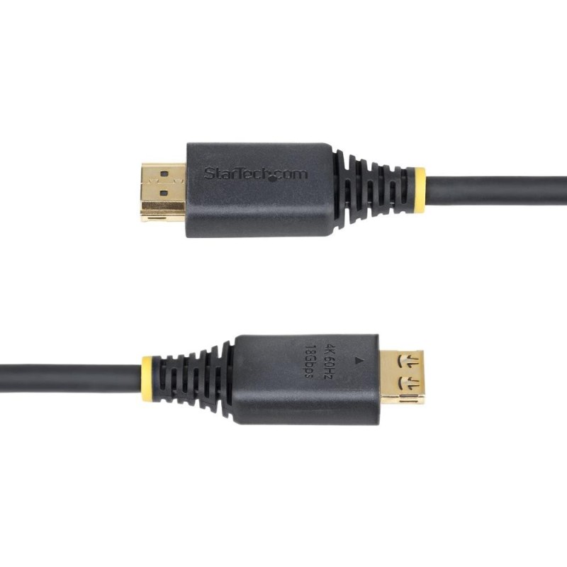 Cable hdmi 4k con agarre startech 3m - macho - macho - negro