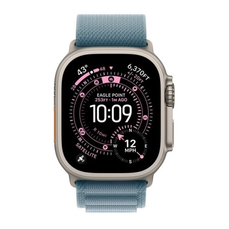 Apple Watch Ultra 3/ GPS/ Cellular/ 49mm/ Caja de Titanio Natural/ Correa Loop Alpine Azul Claro S