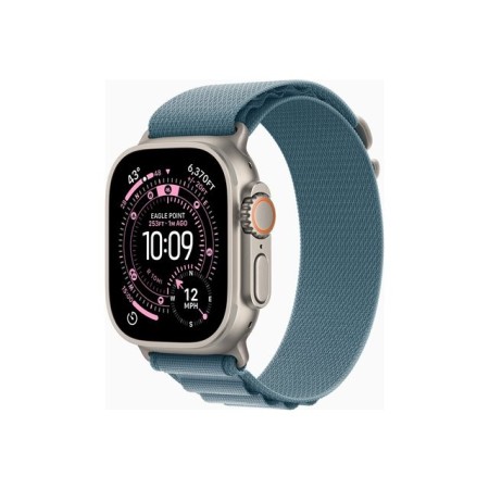 Apple Watch Ultra 3/ GPS/ Cellular/ 49mm/ Caja de Titanio Natural/ Correa Loop Alpine Azul Claro S