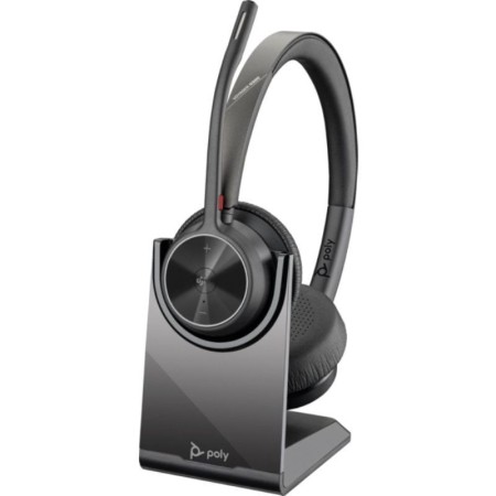 Auriculares Inalámbricos Poly Voyager 4320-M para Microsoft Teams + Adaptador BT700 + Base de Carga/ con Micrófono/ Bluetooth/ N