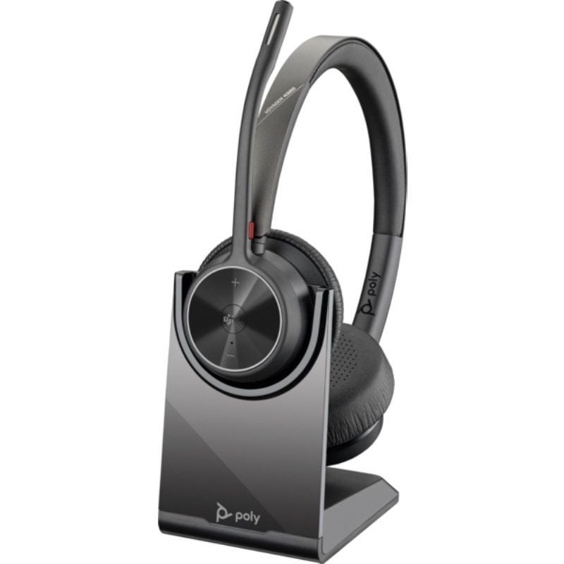 Auriculares Inalámbricos Poly Voyager 4320-M para Microsoft Teams + Adaptador BT700 + Base de Carga/ con Micrófono/ Bluetooth/ N