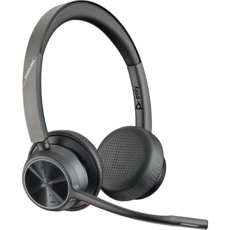 Auriculares Inalámbricos Poly Voyager 4320-M para Microsoft Teams + Adaptador BT700 + Base de Carga/ con Micrófono/ Bluetooth/ N