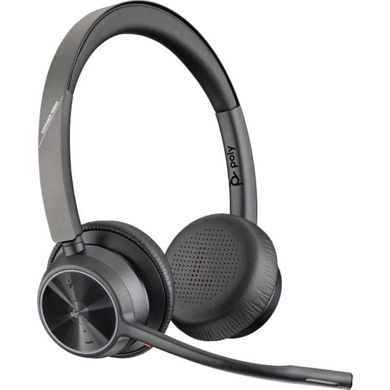 Auriculares Inalámbricos Poly Voyager 4320-M para Microsoft Teams + Adaptador BT700 + Base de Carga/ con Micrófono/ Bluetooth/ N
