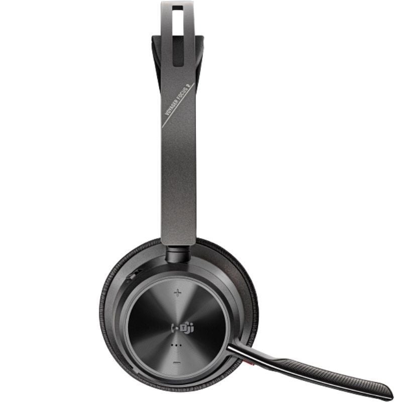 Auriculares Inalámbricos Poly Voyager Focus 2 Microsoft Teams + Adaptador USB-C-A + Soporte de Carga/ con Micrófono/ Bluetooth/ 