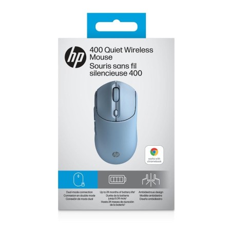 Raton inalambrico hp 400 dual - azul