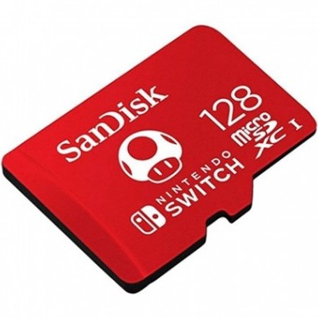 Tarjeta de Memoria SanDisk Nintendo Switch 128GB microSD XC UHS-I/ Clase 10/ 100MBs