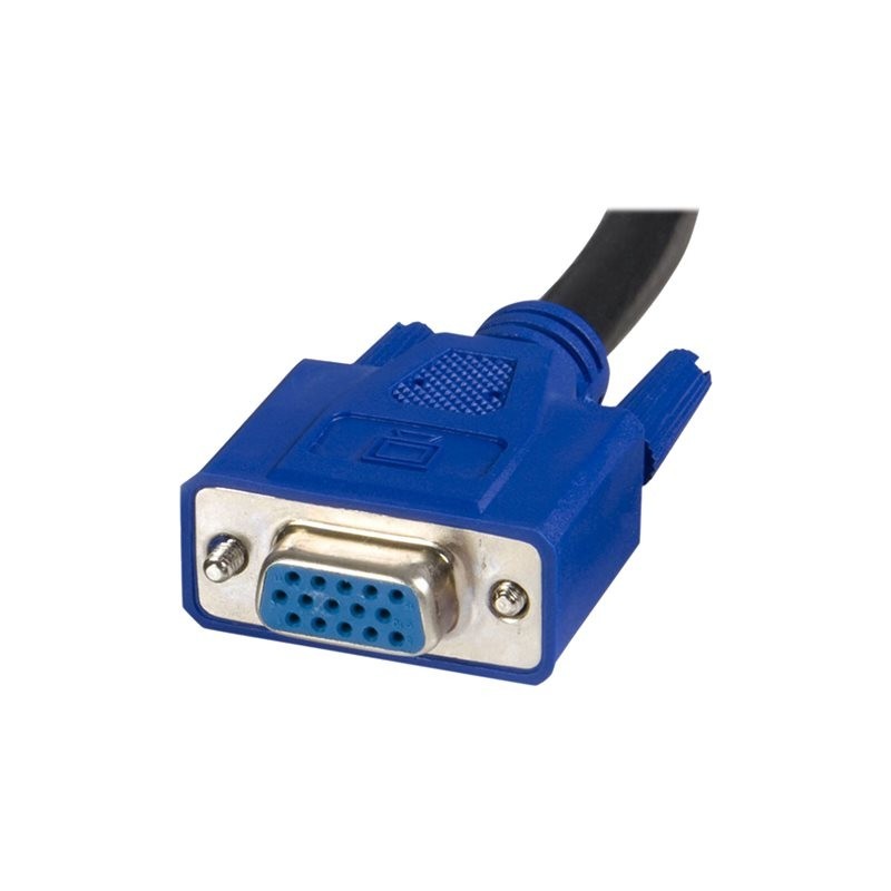 Cable kvm 2 en 1 startech 1.8m