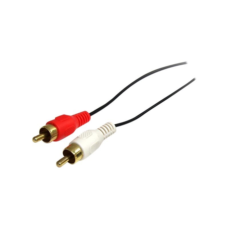 Cable mini jack a rca startech 0.92m - macho - macho - negro