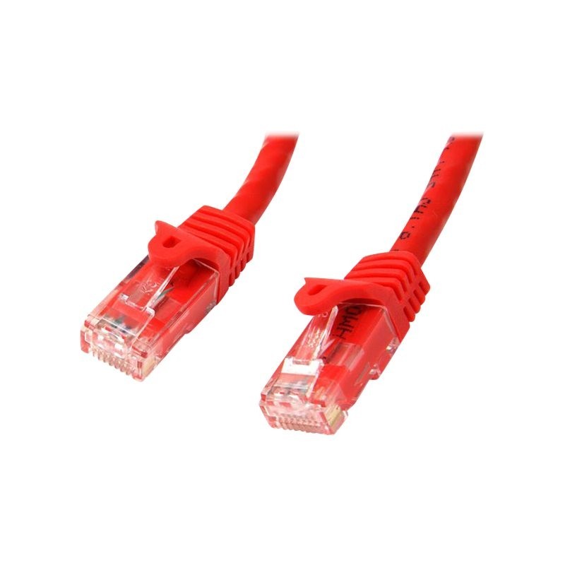 Cable de red startech latiguillo rj45 utp cat6 5m rojo