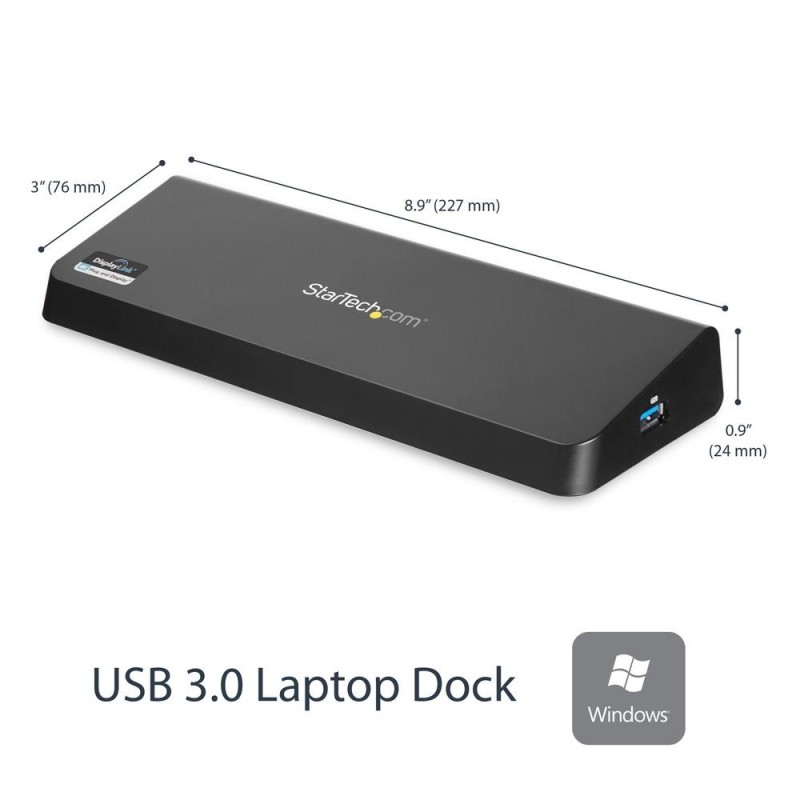 Docking station startech usb3dockhdpc 9 en 1