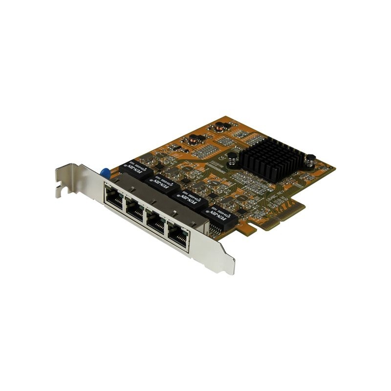 Tarjeta de red startech 4x rj45 pci express