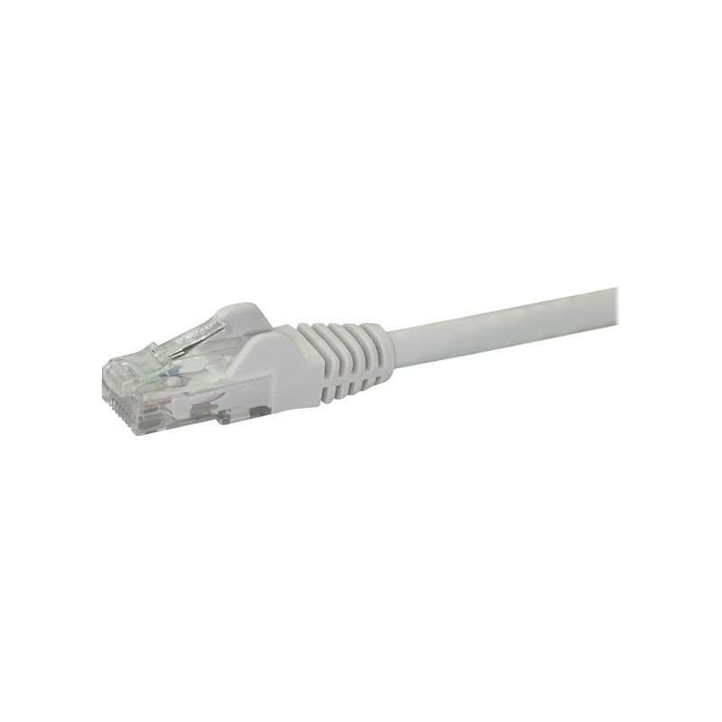 Cable de red startech latiguillo rj45 utp cat6 7m blanco