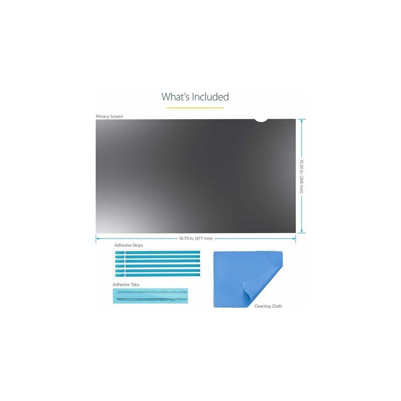 Filtro de privacidad universal startech para monitor 21.5 pulgadas