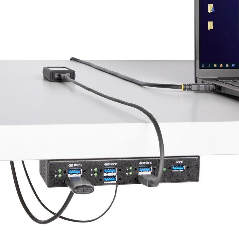 Hub usb startech 5g7aindrm - usb - a - hub 7 puertos