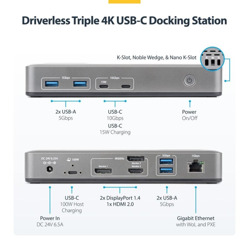 Docking station startech 11 en 1