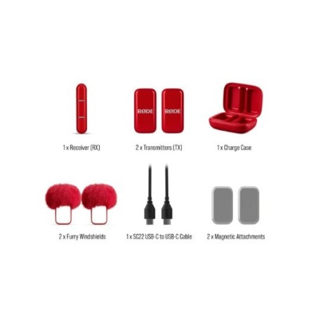 MICROFONO RODE WIRELESS MICRO C RED