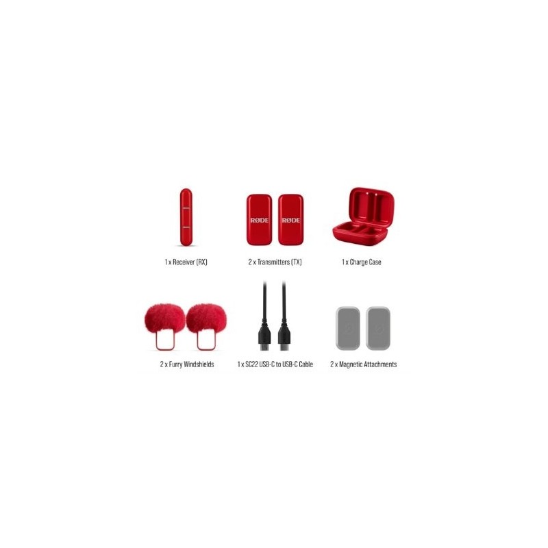 MICROFONO RODE WIRELESS MICRO C RED