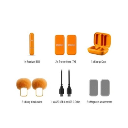 MICROFONO RODE WIRELESS MICRO C ORANGE