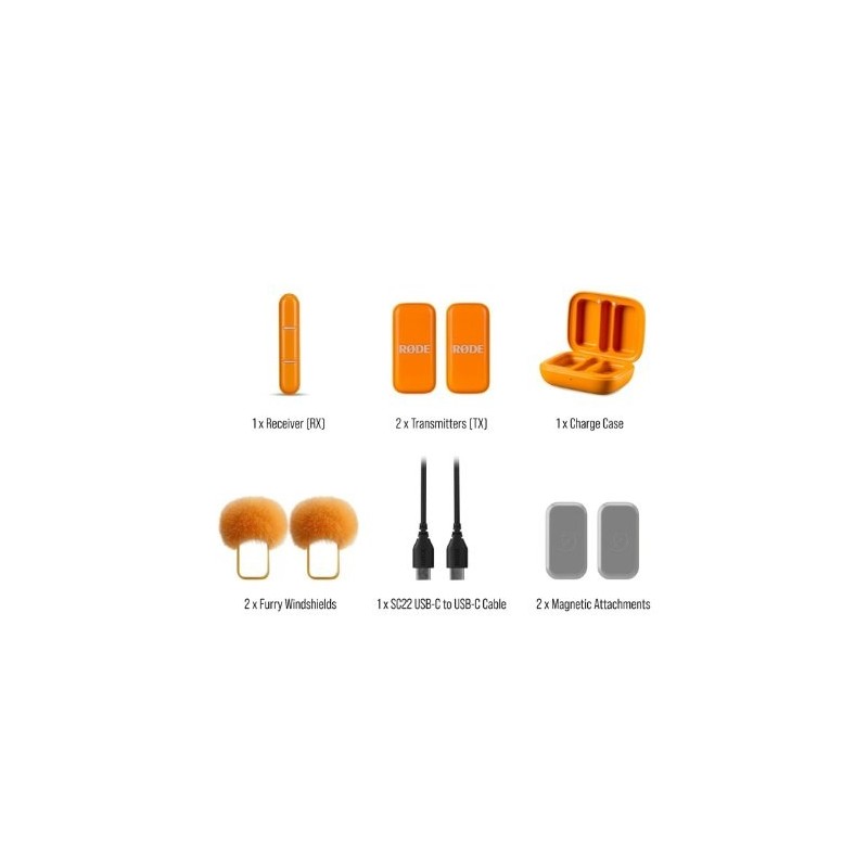 MICROFONO RODE WIRELESS MICRO C ORANGE